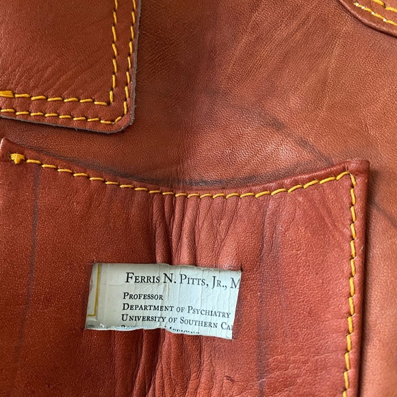 Vintage Real Buttery Leather Professors Duffel Bag - Picture 3 of 11